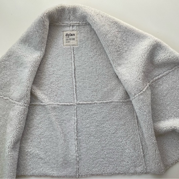 Anthropologie Dylan True Grit Tan Cream Faux Suede Sherpa lined Vest Medium* - Picture 5 of 7